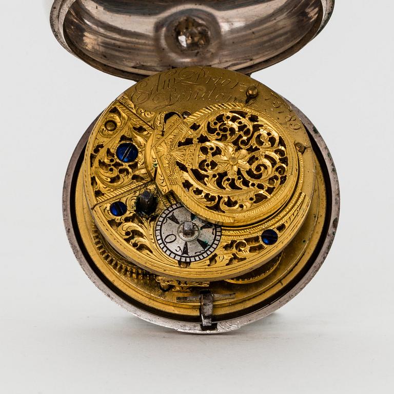 Edward Prior, silver pocket watch for the Turkish market , London 1824.