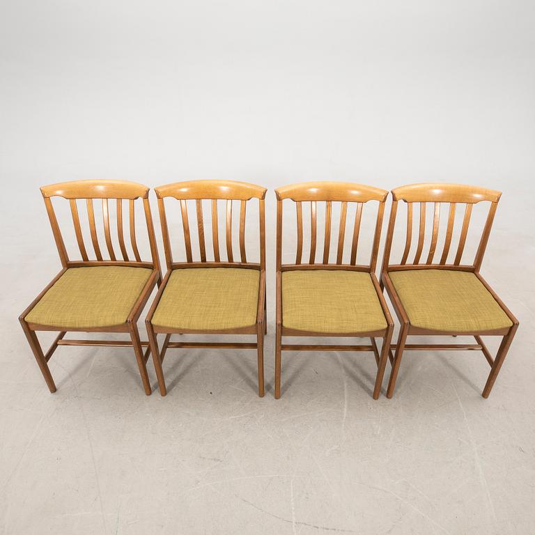 Chairs 4 pcs Skaraborgs Furniture Industry 1960s.