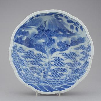 SKÅL, porslin, stor, Japan, omkring 1900.