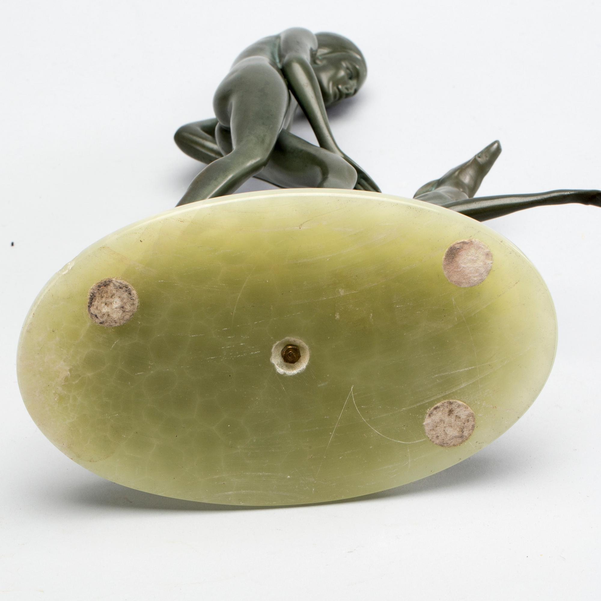 OTTO HAFENRICHTER, skulptur, signerad, patinerad brons.