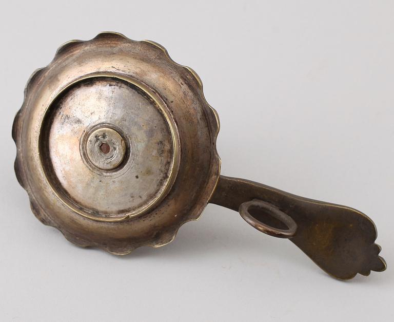 NATTLJUSSTAKE, mässing, 1700-tal.