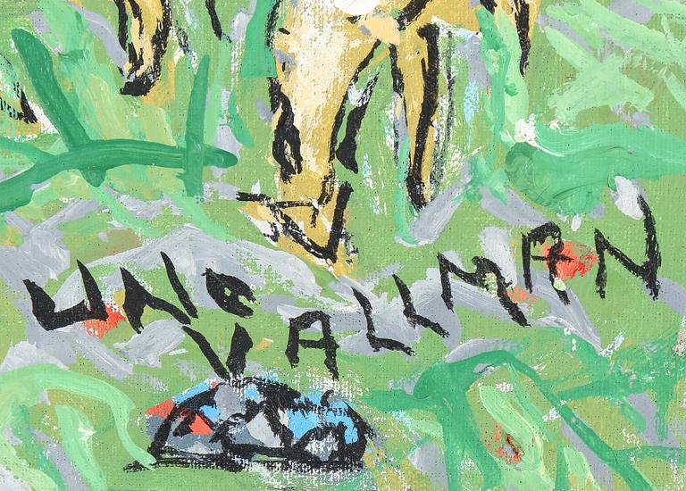 UNO VALLMAN, olja på duk, signerad.