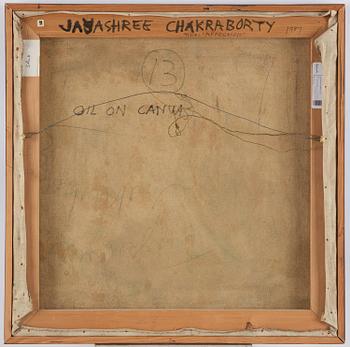 Jayashree Chakravarty, "Affection", signed and dated 1987 verso.