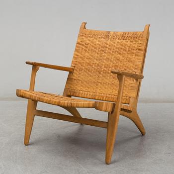 HANS J WEGNER, fåtölj, "CH-27", Carl Hansen & Son, Danmark, 1900-talets andra hälft.