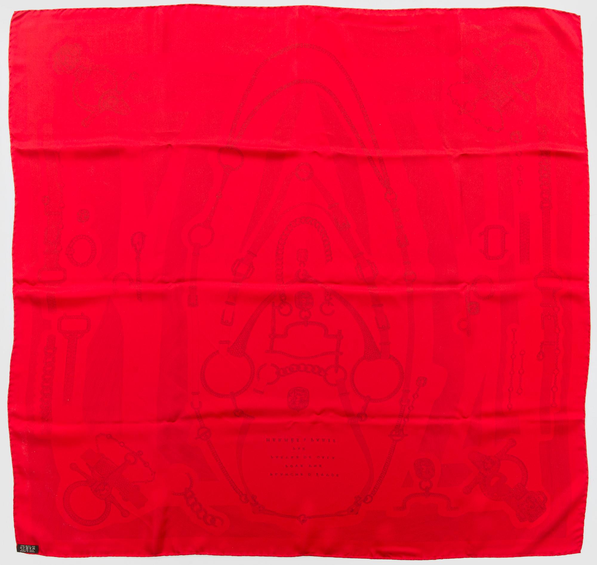 Hermès, an 'Etude Pour une Parure de Gala' silk scarf.
