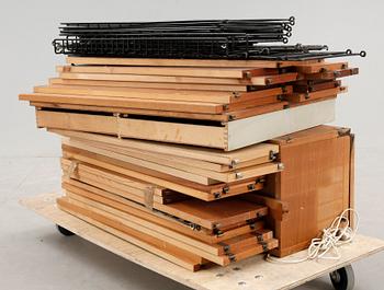 VÄGGHYLLOR, 47 delar, "String", Nisse Strinning, 1900-talets andra hälft.