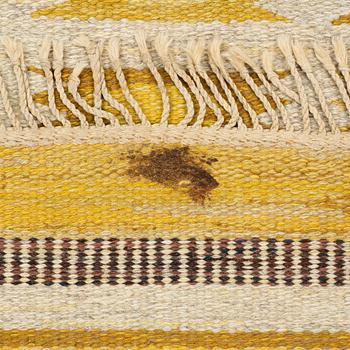 Märta Montelius, a carpet, flat weave, ca 281 x 130 cm, signed JLH MM.