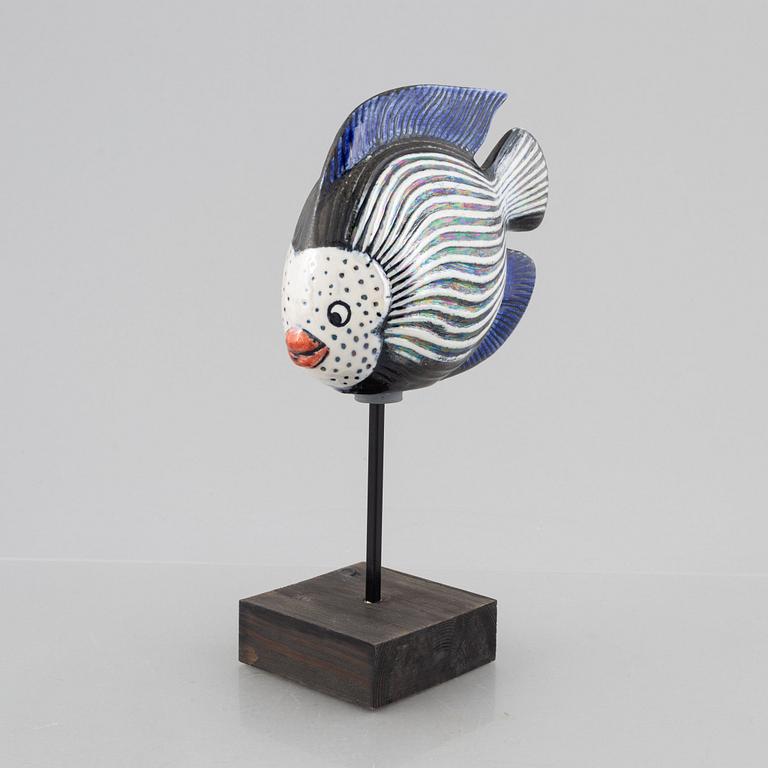 Lisa Larson, figurin, stengods, ur serien "Ocean", K-Studion, Gustavsberg.