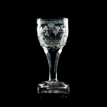 1365. A set of six German glasses, Empire circa 1810-20.