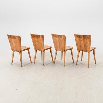 Göran Malmvall, stolar  4 st, "modell 510", Svensk Fur, Karl Andersson och söner, 1900-talets mitt.