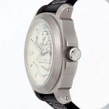 ANONIMO, Opera Meccana, Wayfarer GMT 51 ATA, wristwatch, 42,5 mm.