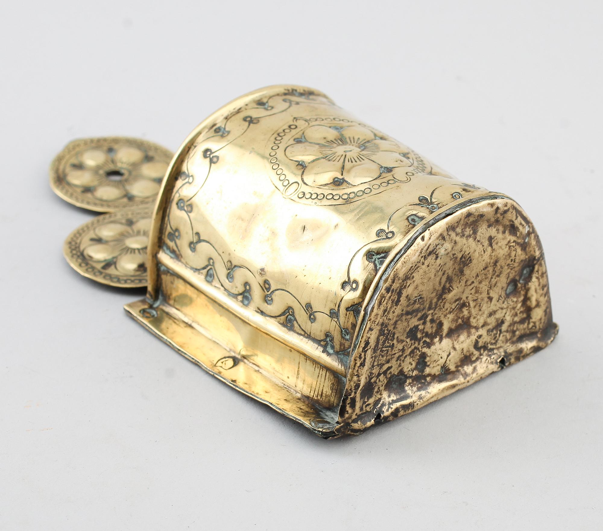 SKEDHOLK, mässing, barock, 1600-/1700-tal.
