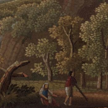 An Italian micromosaic plaque by  Antonio de Angelis, Rome 1809.