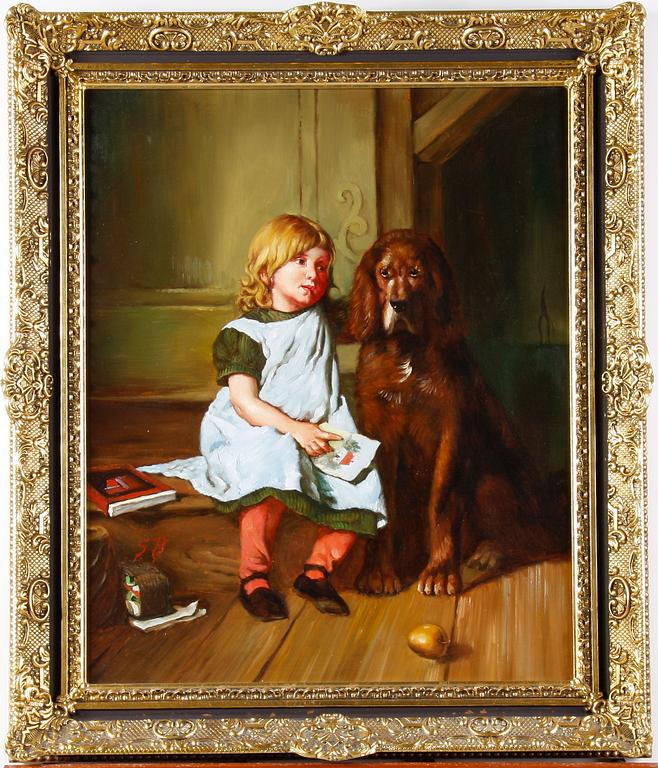 BERNHARD, GERHARLD, olja på duk, monogramsign.