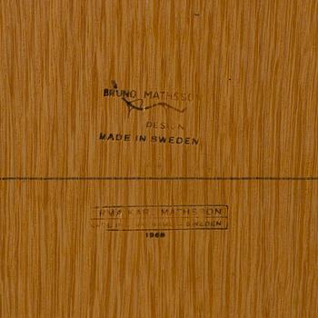 A 'Annika' bench / coffee table by Bruno Mathsson, Firma Karl Mathsson, Värnamo, Sweden 1968.