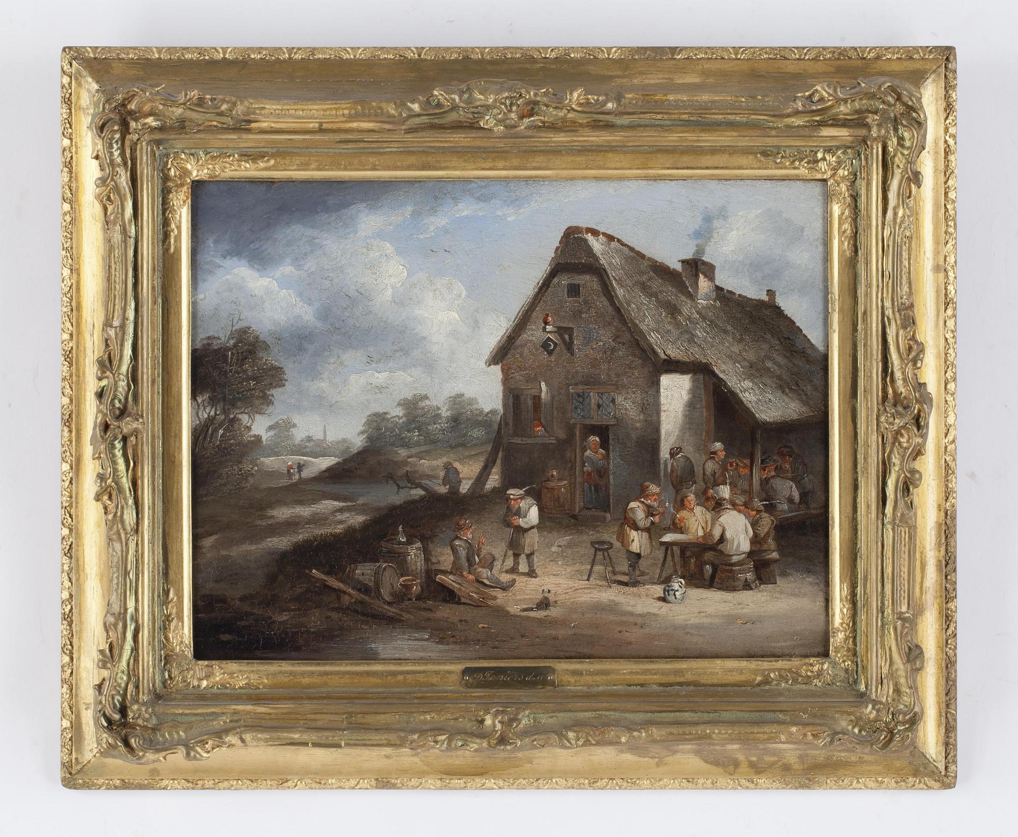 DAVID TENIERS D.Y, hans art, olja på duk, ej signerad, 1800-tal.