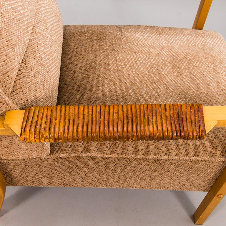 ALVAR AALTO, a pair 1950's armchairs, modell 48 O.Y. Huonekalu- ja Rakennustyötehdas A.B.