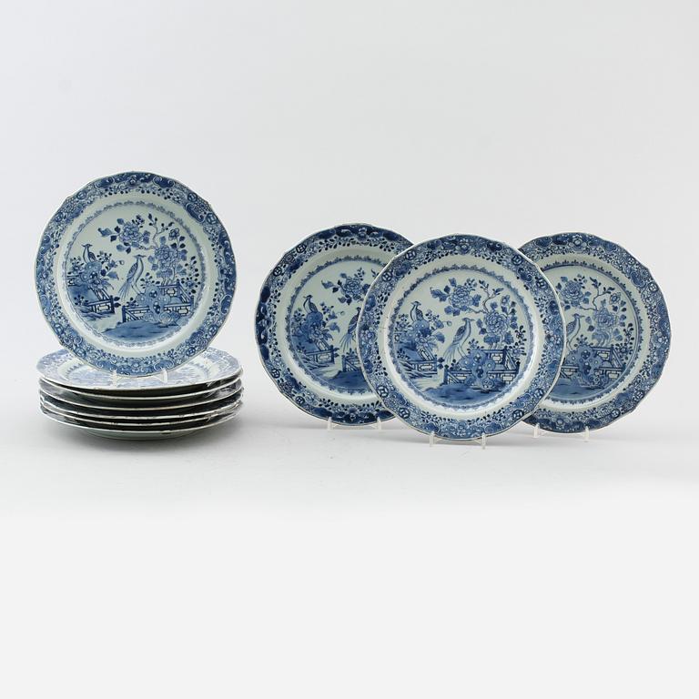 TALLRIKAR, 10 st, porslin, Kina, Qianlong 1736-1795.