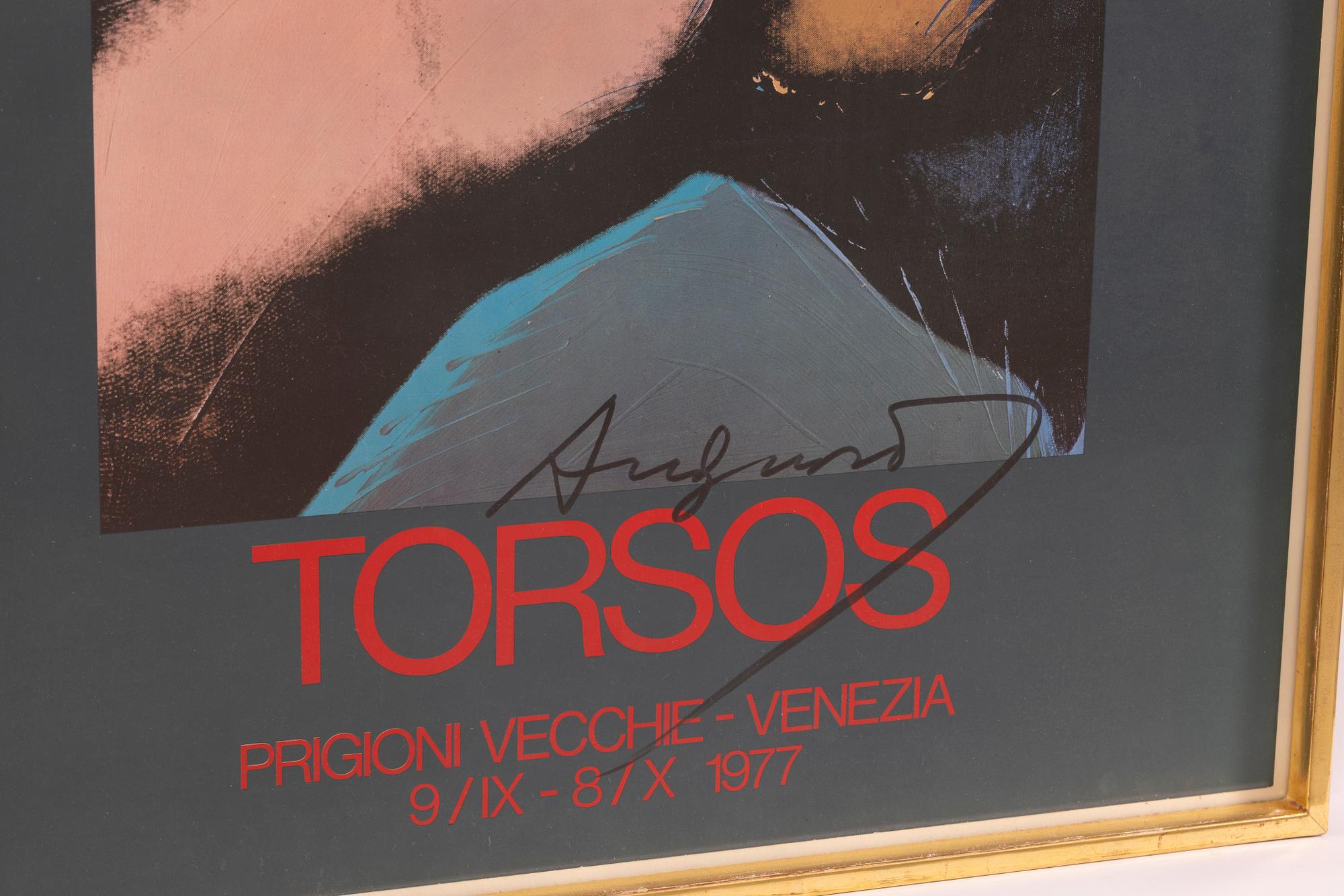 Andy Warhol, After, “Torsos”, exhibition poster, Prigioni Vecchie – Venice, 1977.
