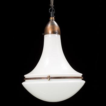 A ceiling light by Peter Behrens.