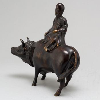 SKULPTUR, brons. Kina, 1900-talets första hälft.