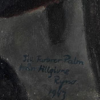 RYNO FRIBERG. Olja på duk. Signerad Ryno och daterad 1943.