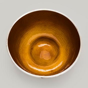 A sterling silver and enamel bowl, maker's mark of A. Tillander, Turku 2005.