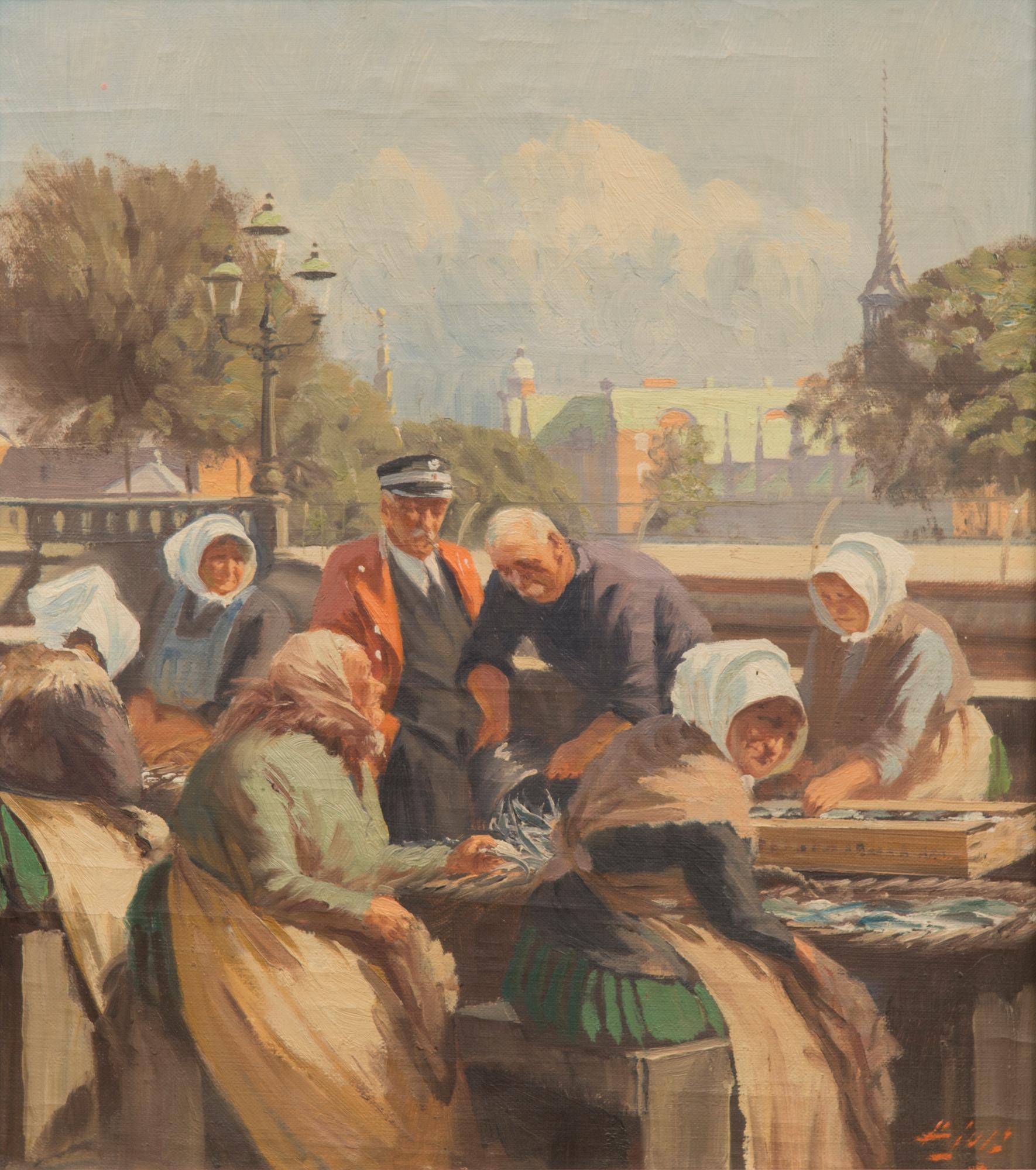 oil on canvas, signed.