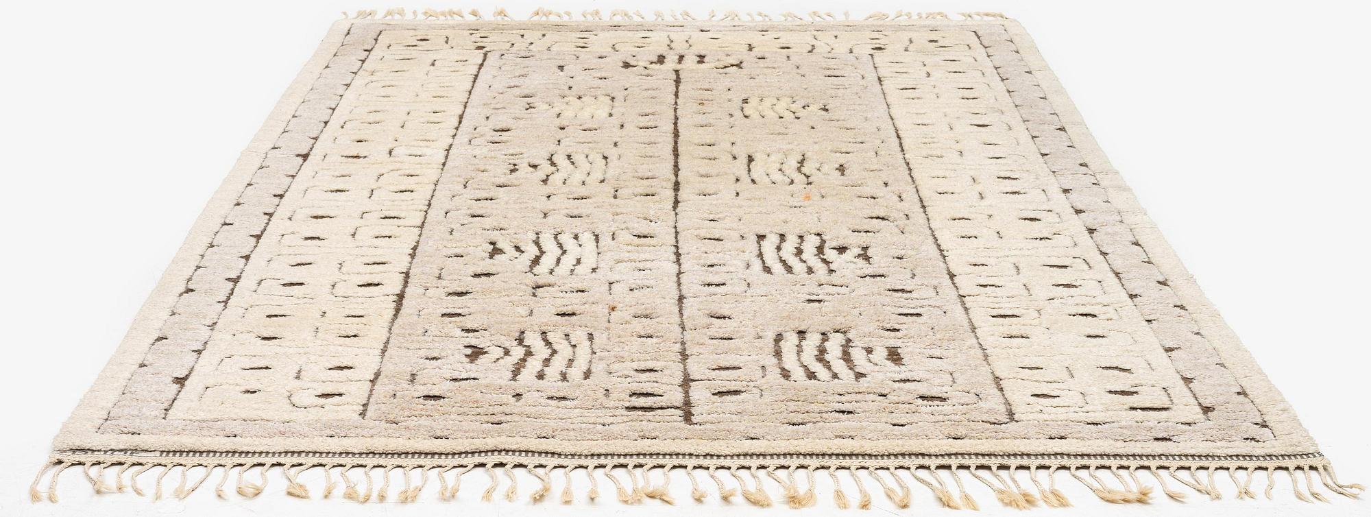 Märta Måås-Fjetterström, a carpet, 'Skvattram', knotted pile in relief, c. 270 x 164 cm, signed AB MMF.