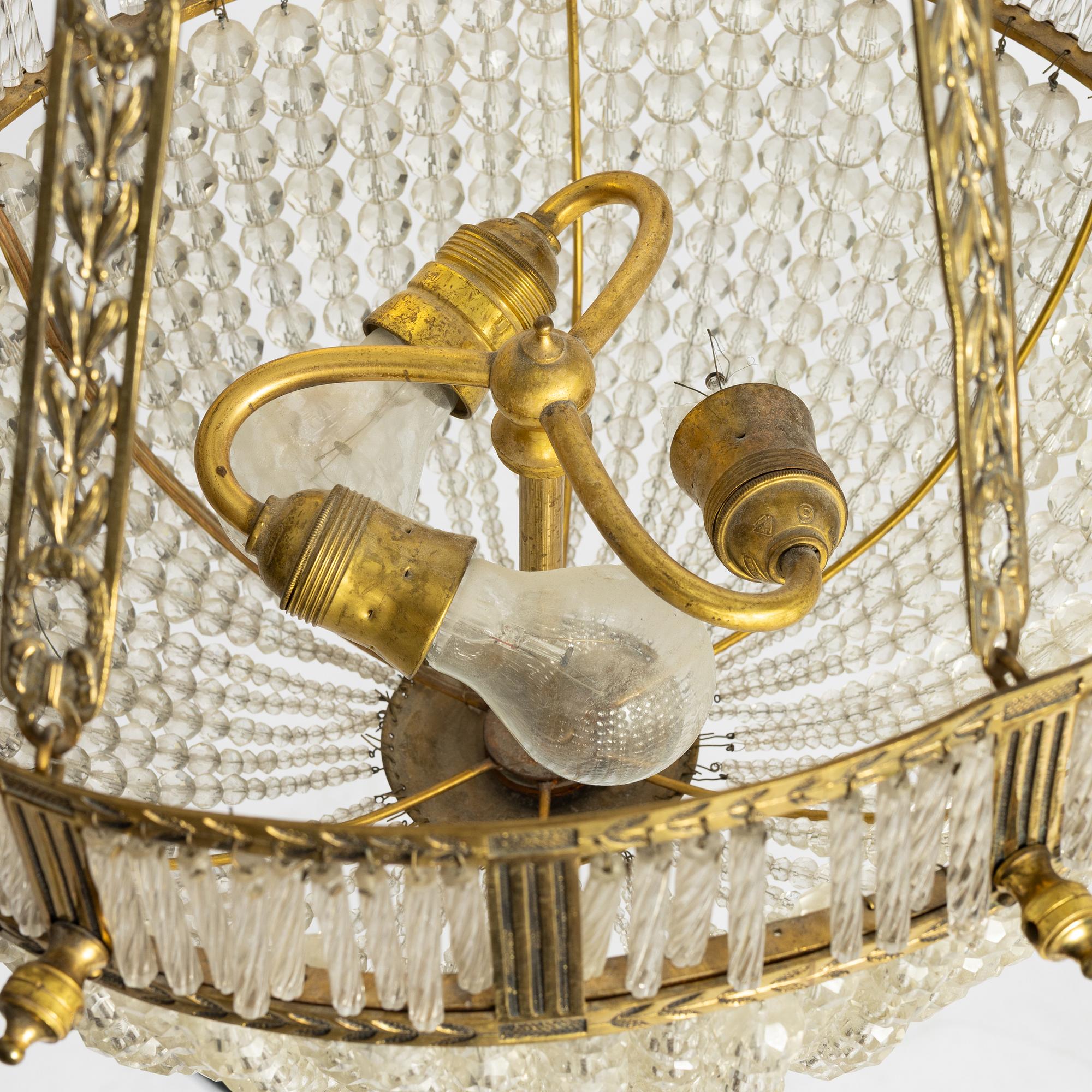 Chandelier, first half of the 20th century.