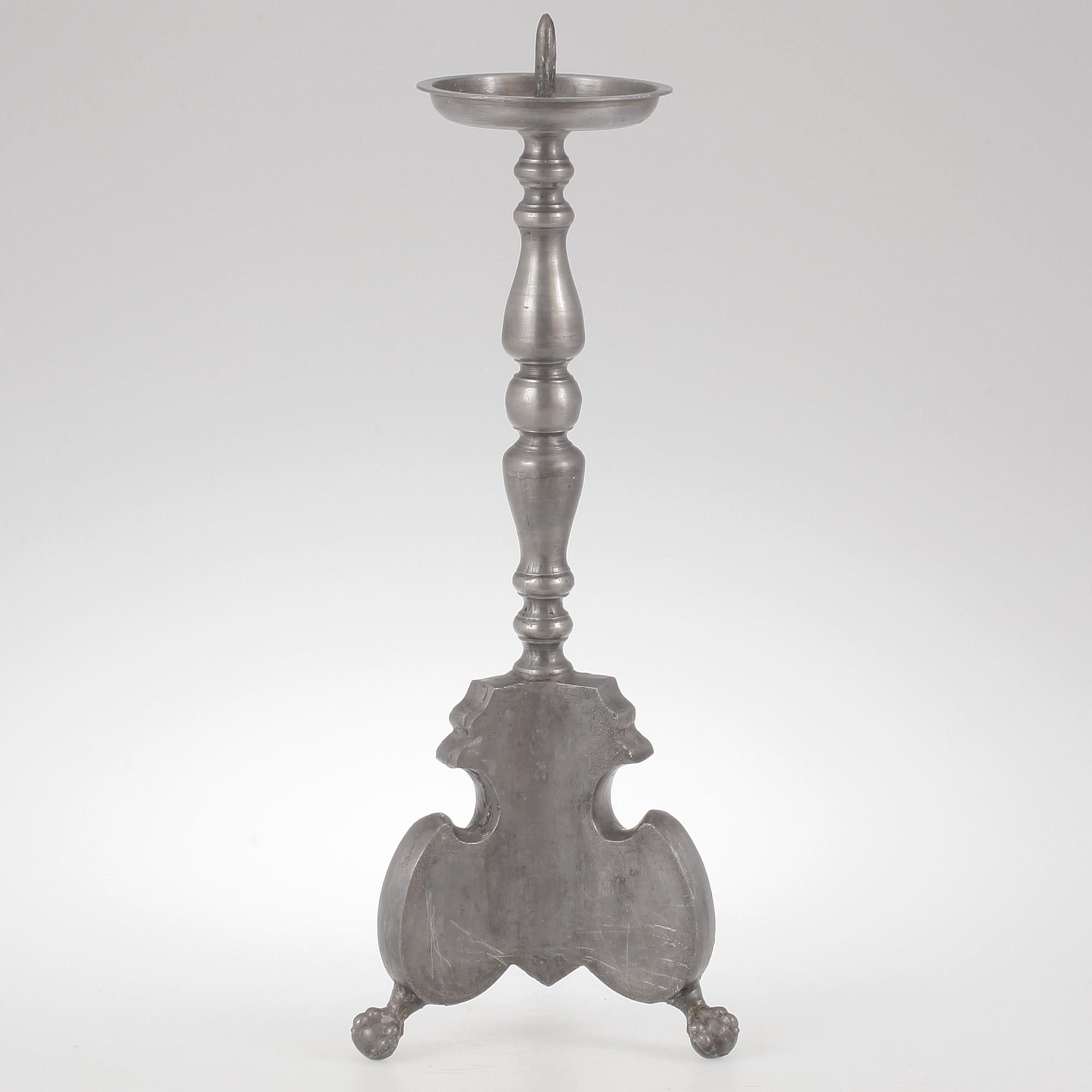 KYRKOLJUSSTAKE, tenn, Berndt Oskar Santesson, Stockholm, 1844-1887.