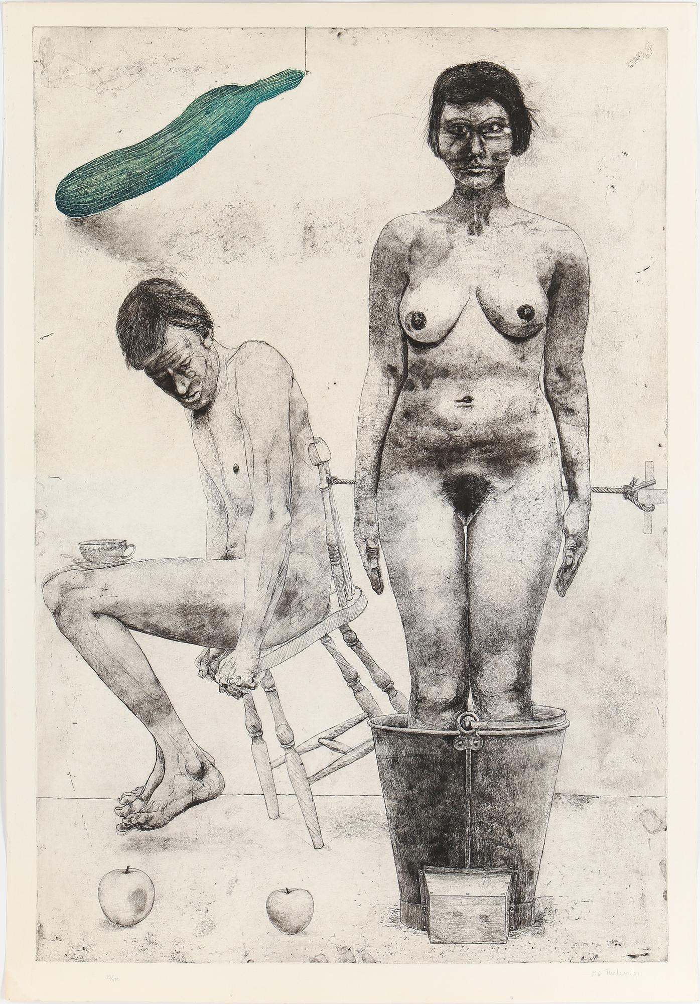 PÄR GUNNAR THELANDER, etsning. Signerad och numrerad 73/100.