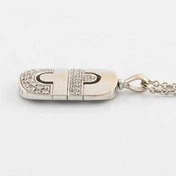 Bulgari, "Parentesi" necklace, white gold and brilliant cut diamonds.
