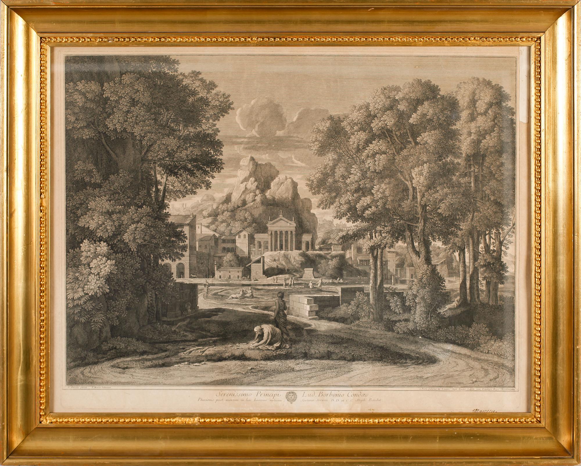 NICOLAS POUSSIN, kopparstick, efter, 1700-/1800-tal.