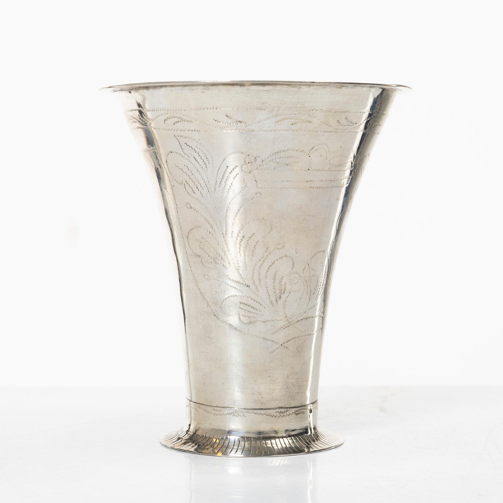 Petter Gillberg, bägare, silver, Varberg 1791.