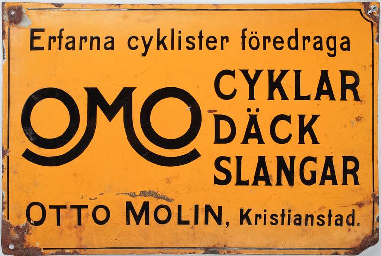 EMALJSKYLT, "Erfarna cyklister föredraga", omkr 1900-talets mitt.