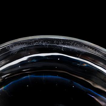 HELENA TYNELL, skulptur, "Waterfront stones", signerad signerad Helena Tynell, Riihimäen Lasi Oy.