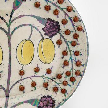 Birger Kaipiainen, Decorative dish, ceramic, signed Kaipiainen Arabia.