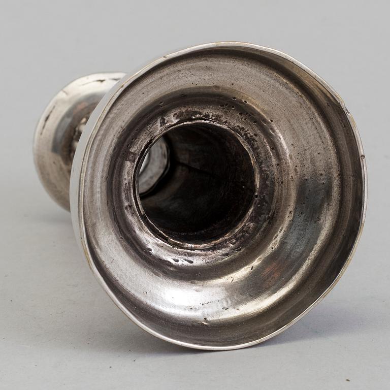 LJUSSTAKE, argent haché, gustaviansk, sent 1700-tal.