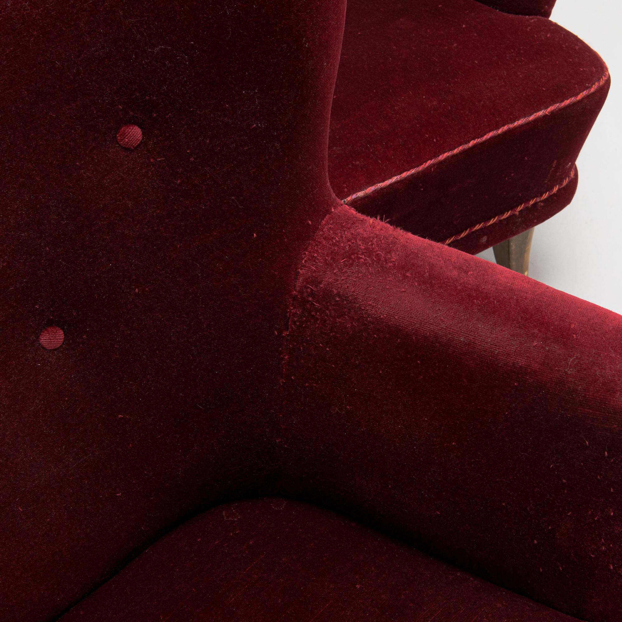 Ilmari Lappalainen, a pair of 1950's 'Laila' armchairs for Asko, Finland.