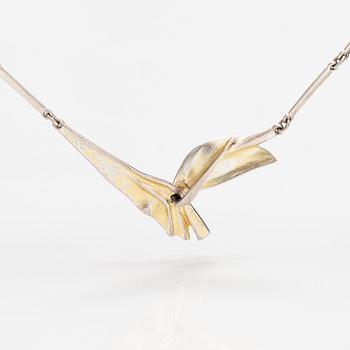 Zoltan Popovits, A sterling silver necklace "Tango". Lapponia 1992.