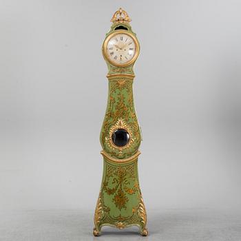 A Swedish Rococo 18th century long-case clock by J. Nyberg, master in Stockholm 1748-68.