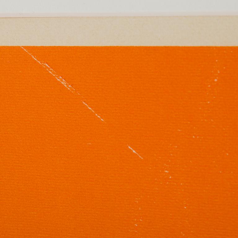 OLLE BAERTLING, färgserigrafi, signerad Baertling, daterad 1959-73 och numrerad 8/120 med kulspetspenna.