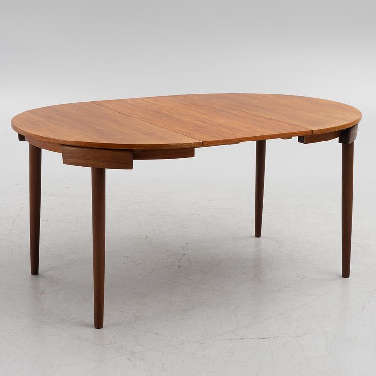 Hans Olsen, dining table and chairs, 4 pcs, Frem Røjle, Denmark, 1950s.