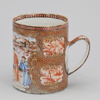 MUGG, porslin, Qianlong, Kina, 1700-tal.