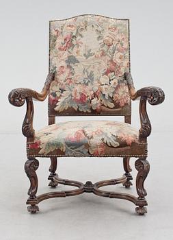 KARMSTOL, barockstil, omkring 1900.