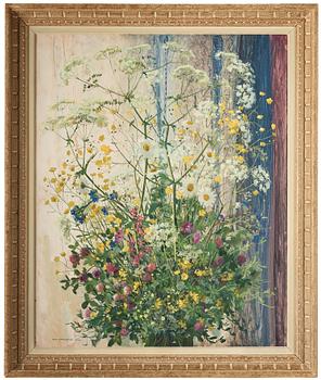 Olle Hjortzberg, Still life with meadow flowers.
