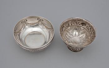 PARTI SILVER, 6 delar. Bla K Andersson, 1800-1900-tal. Ca 1102g.