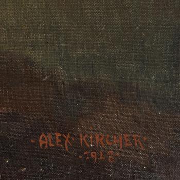 ALEXANDER KIRCHER, oil on canvas, signed o dated 1928.