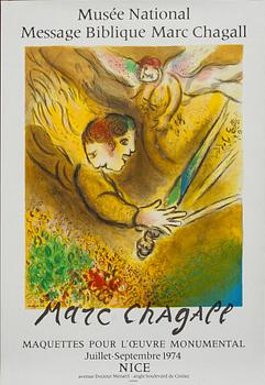 Marc Chagall · MARC CHAGALL, affisch, Mourlot, Paris 1974.